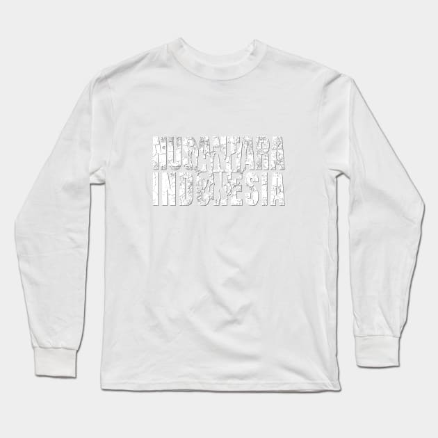 Nusantara Indonesia (White) Long Sleeve T-Shirt by BaliBudo